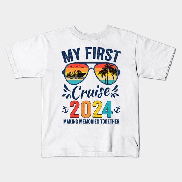 My First Cruise 2024 Kids T-Shirt by catador design